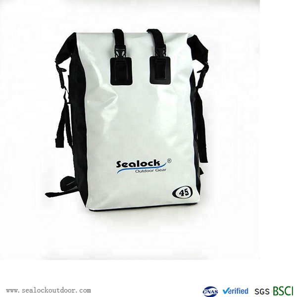 White PVC Waterproof Backpack