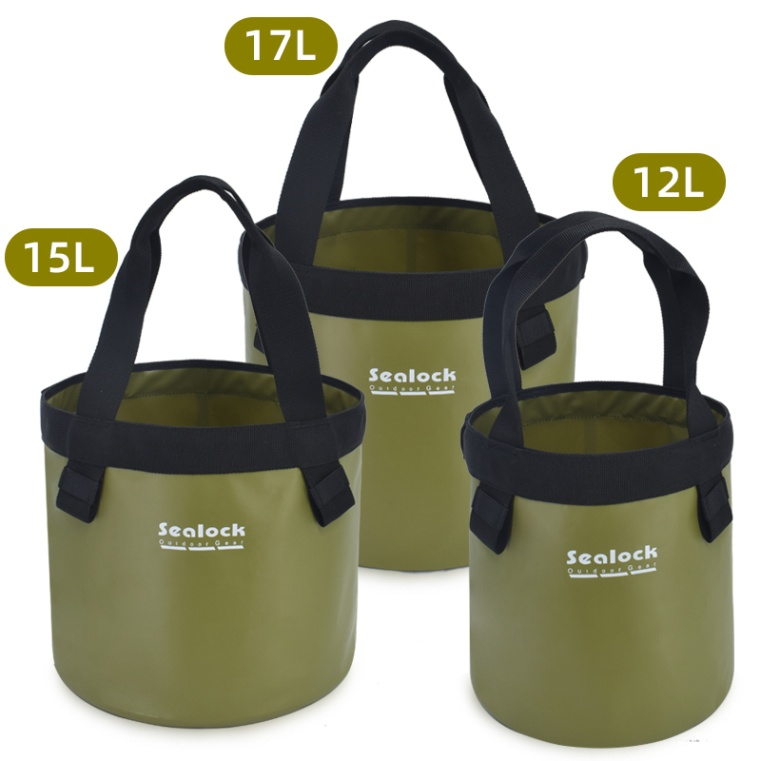 Sealock waterproof dry fishing bucket bag